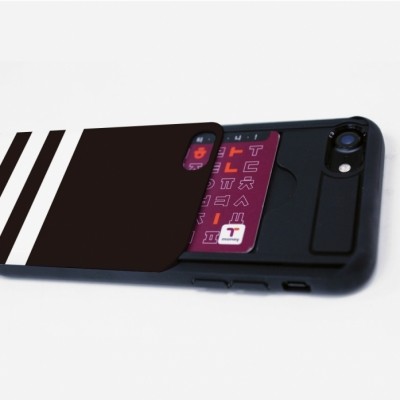 블랙라운드 슬라이드 카드범퍼 케이스 (갤럭시 아이폰 LG 40기종), 2만원이상 무료배송, 사은품증정, 당일발송, 바니, 