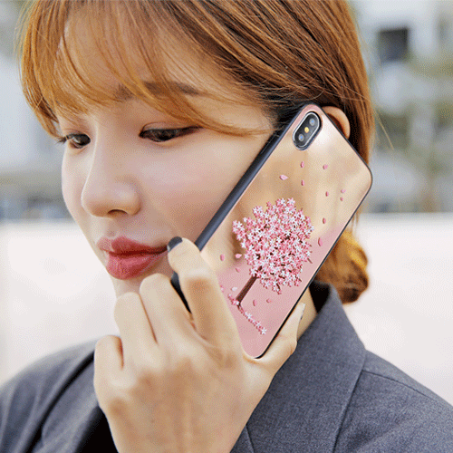 벚꽃 미러 범퍼 케이스 (갤럭시 아이폰 LG 80기종), 2만원이상 무료배송, 사은품증정, 당일발송, 코지, 