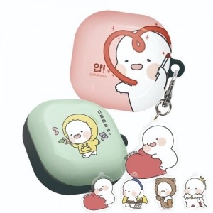 옴팡이 블리스 키링 갤럭시 버즈라이브 하드케이스(버즈프로/버즈2호환)