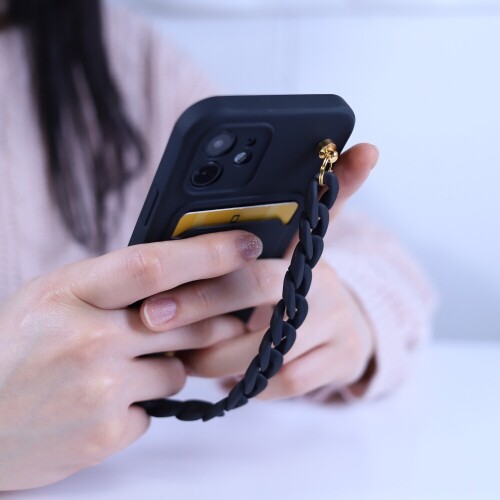 [아이폰/갤럭시] 스몬맨 모던 슬라이드 카드포켓 스트랩 젤리 케이스