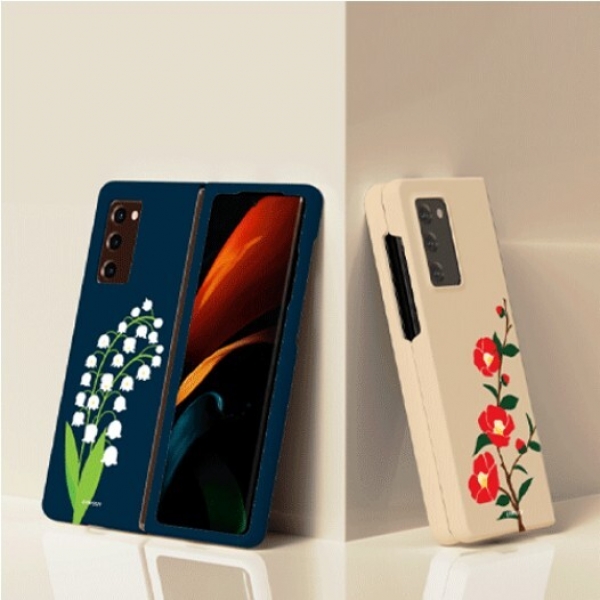 [갤럭시 폴드6] 심플플라워 슬림 하드 케이스, , 스몬맨, 9983