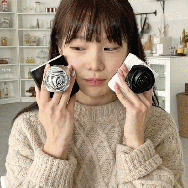 [Z플립케이스 Z플립5] 레더 타이포 로즈 스마트톡 3D곡면 하드 케이스, 2만원이상 무료배송, 사은품증정, 당일발송, , 