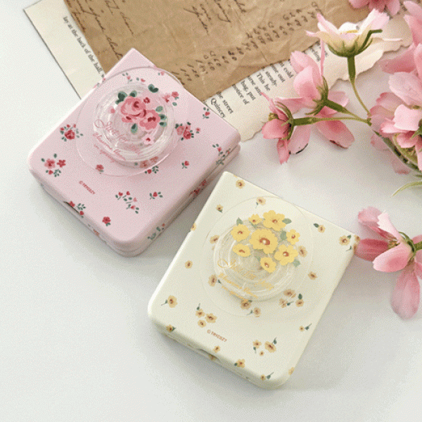 [Z플립케이스 Z플립4] 플라워 가든 아크릴 스마트톡 곡면 하드 케이스, 2만원이상 무료배송, 사은품증정, 당일발송, , 