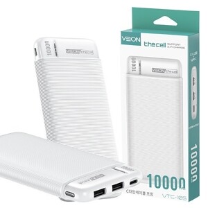 3포트 보조배터리 10000mAh(C타입케이블포함)