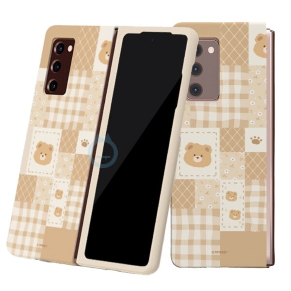 [갤럭시 폴드5] 퍼지베어 퀼트 하드케이스, , 스몬맨, 