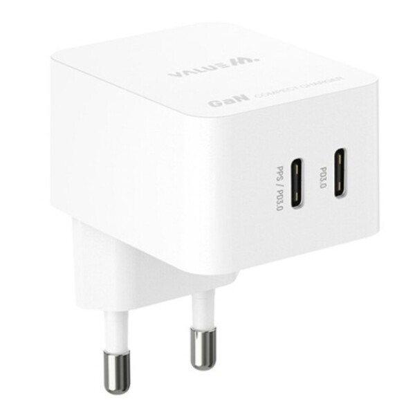 스퀘어 25W(PD3.0+PD3.0) 2포트 PPS 초고속 분리형 충전기(케이블 미포함)